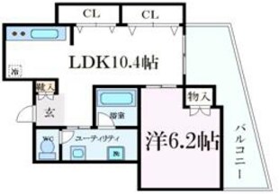 W.O.B SHINMACHIの物件間取画像